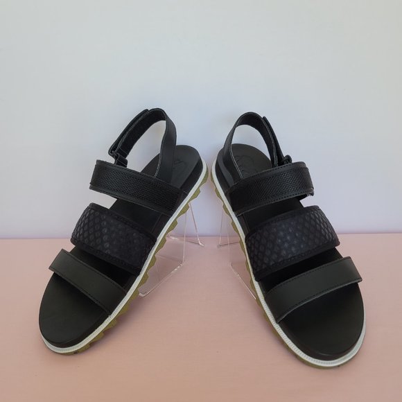 SOREL Roaming Decon Slingback Sandals- Women's Size 10 - Black/Olive color⭐ - Picture 11 of 16